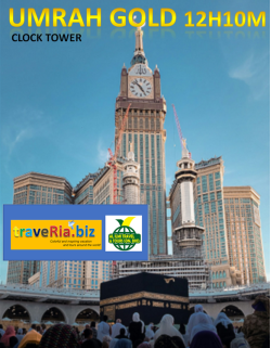 Umrah Gold Clock Tower 12H10M