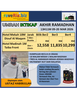Umrah Iktikaf Akhir Ramadhan 2026 13H11M